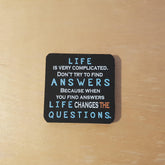 C&F Wooden Quote Magnet - Life Is Very Complicated - Kids Haven
